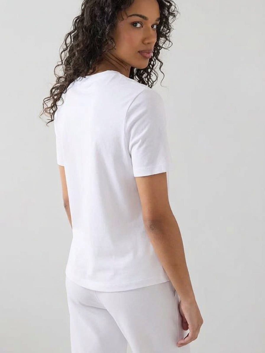Very Short Sleeve Crew Neck T-Shirt