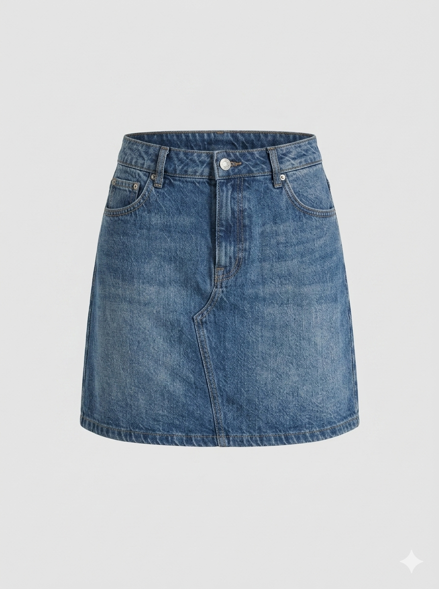 Denim Mini Skirt