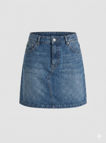 Denim Mini Skirt