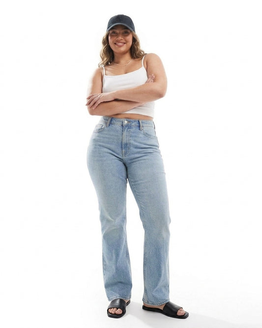 Mid Rise Flare Jeans