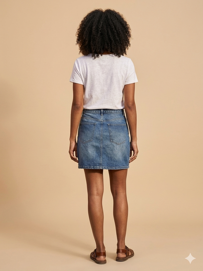 Denim Mini Skirt
