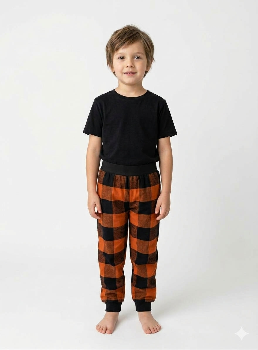 Next Kids Buffalo Check Plaid Joggers