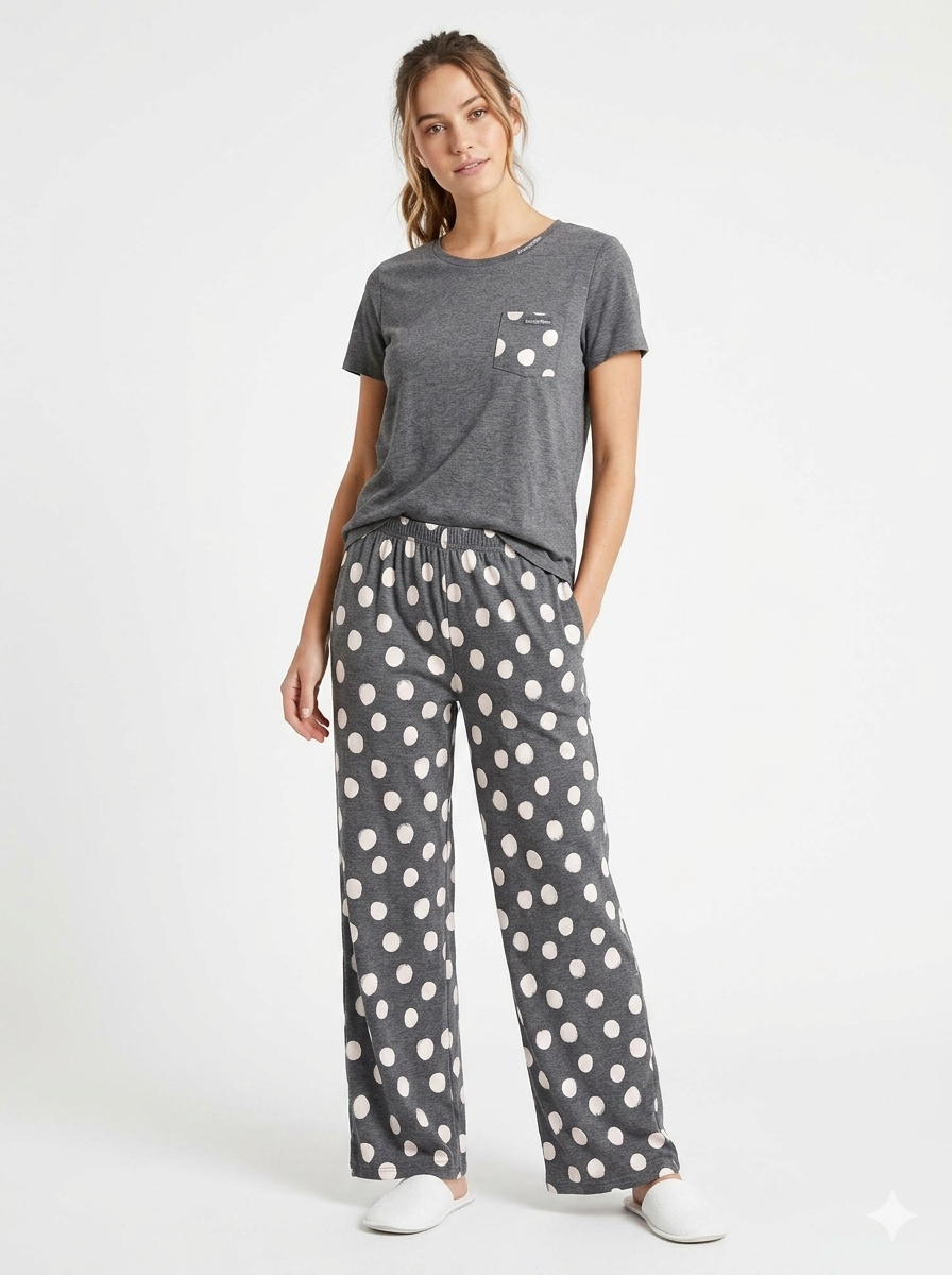 Casual Two Piece Pajamas Set