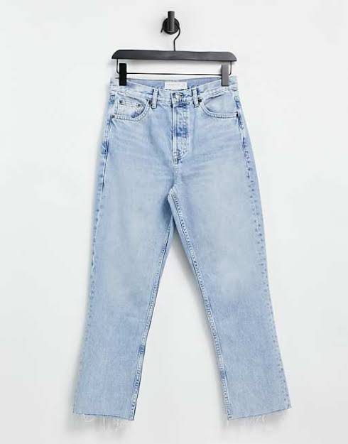 Light Wash Straight Leg Jeans