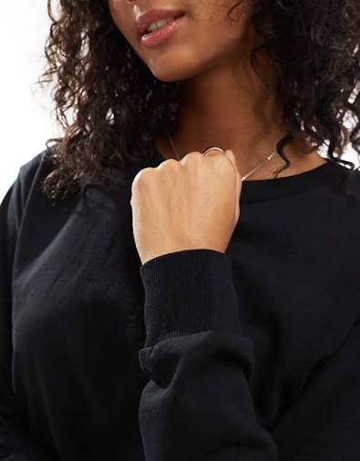 ASOS DESIGN regular fit sweatshirt in black