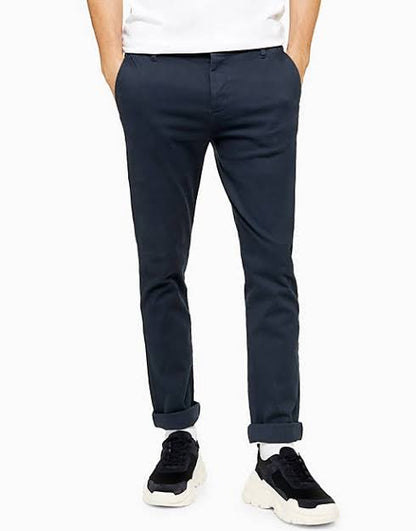 Stretch Skinny Trousers Navy