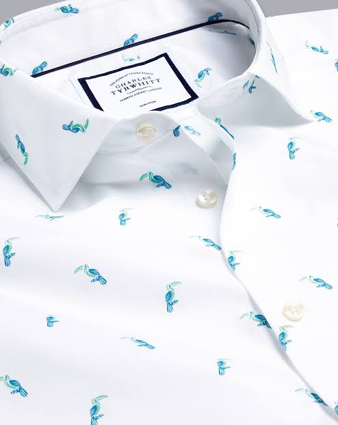 Toucan Print Extra Slim Fit Shirt