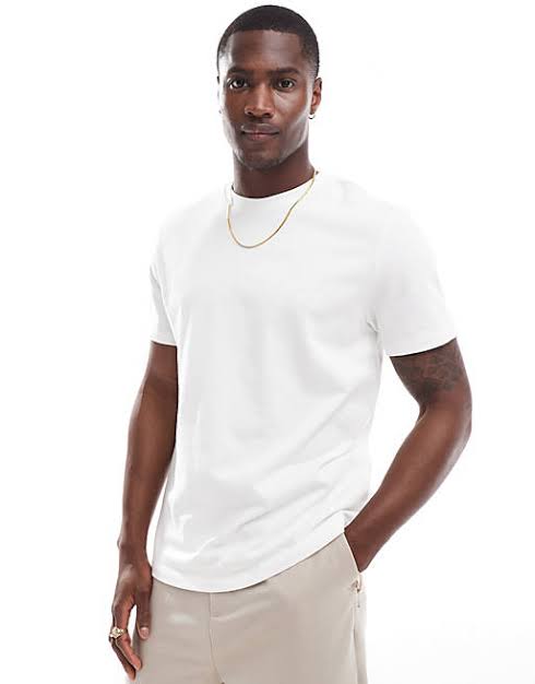 White Crew Neck Cotton T-Shirt