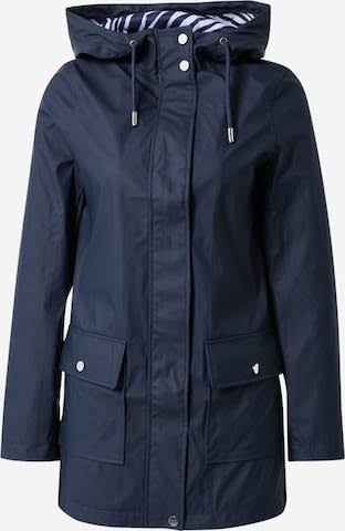 Navy Hooded Raincoat