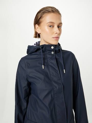 Navy Hooded Raincoat