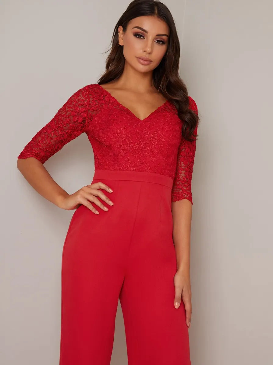 Naarah Jumpsuit In Red