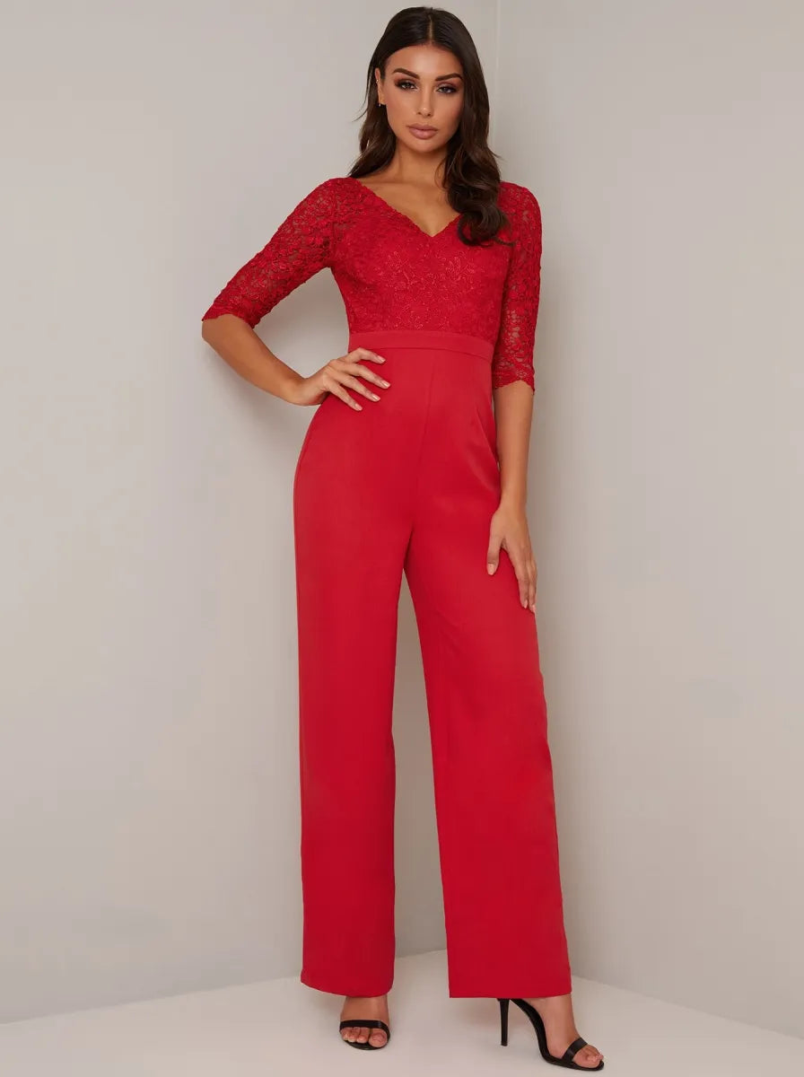 Naarah Jumpsuit In Red