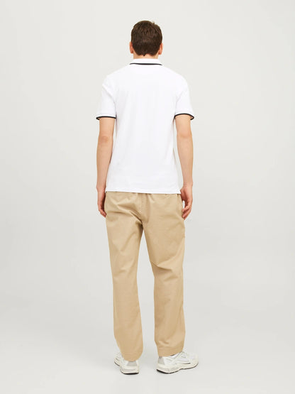 Jack & Jones Paulos 2 Pack Tipped Polo Shirt - Cobalt/White