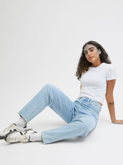 Mom Fit High waist Jeans - Light Blue