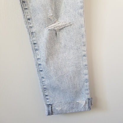 Girlfriend Mid Rise Rip Jean