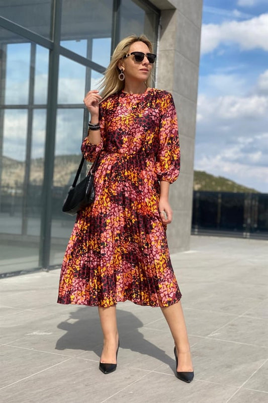 Midi Pleated Dress