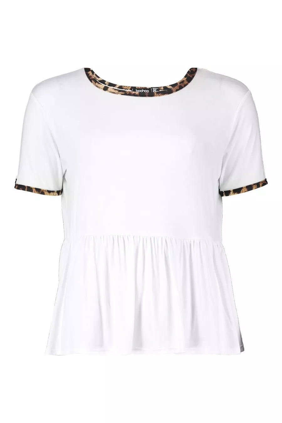Leopard Ringer Smock T-Shirt