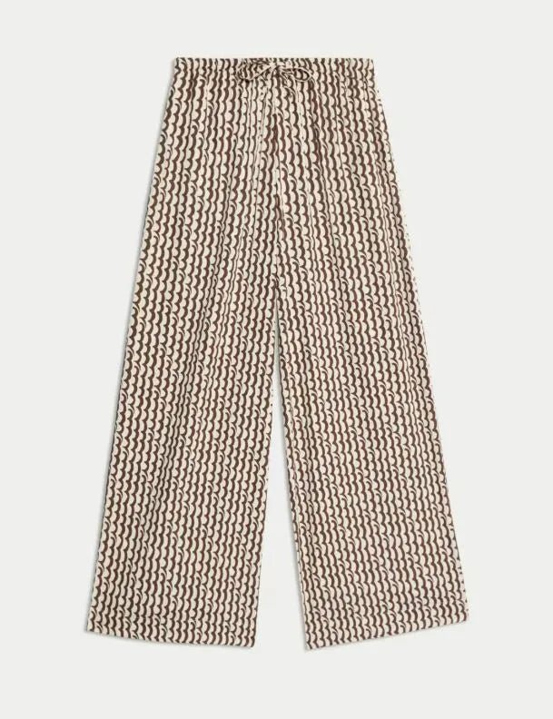 Geometric Wide Leg Culotte