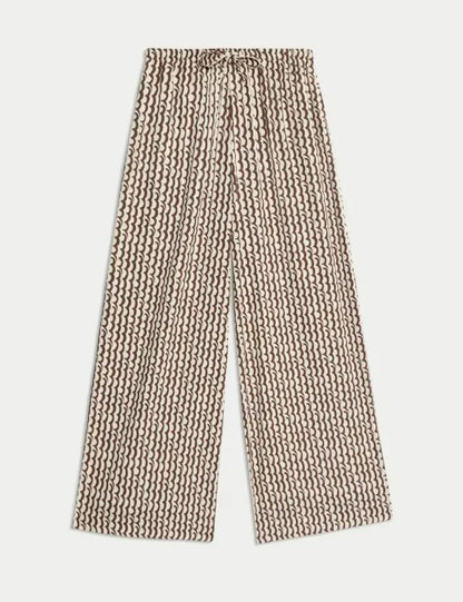 Geometric Wide Leg Culotte