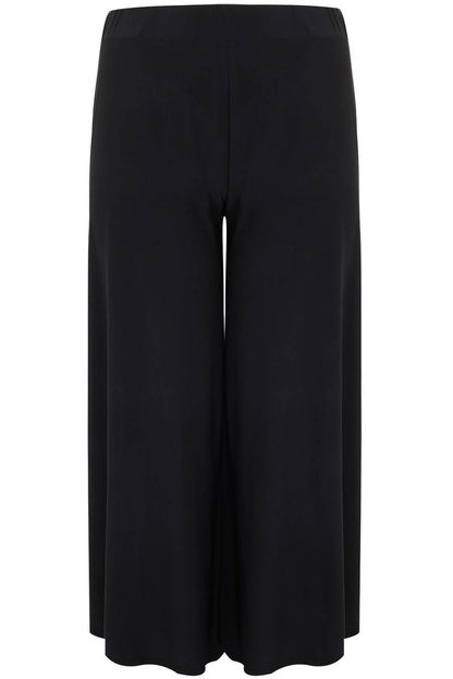Wide Leg Stretch Palazzo Trousers