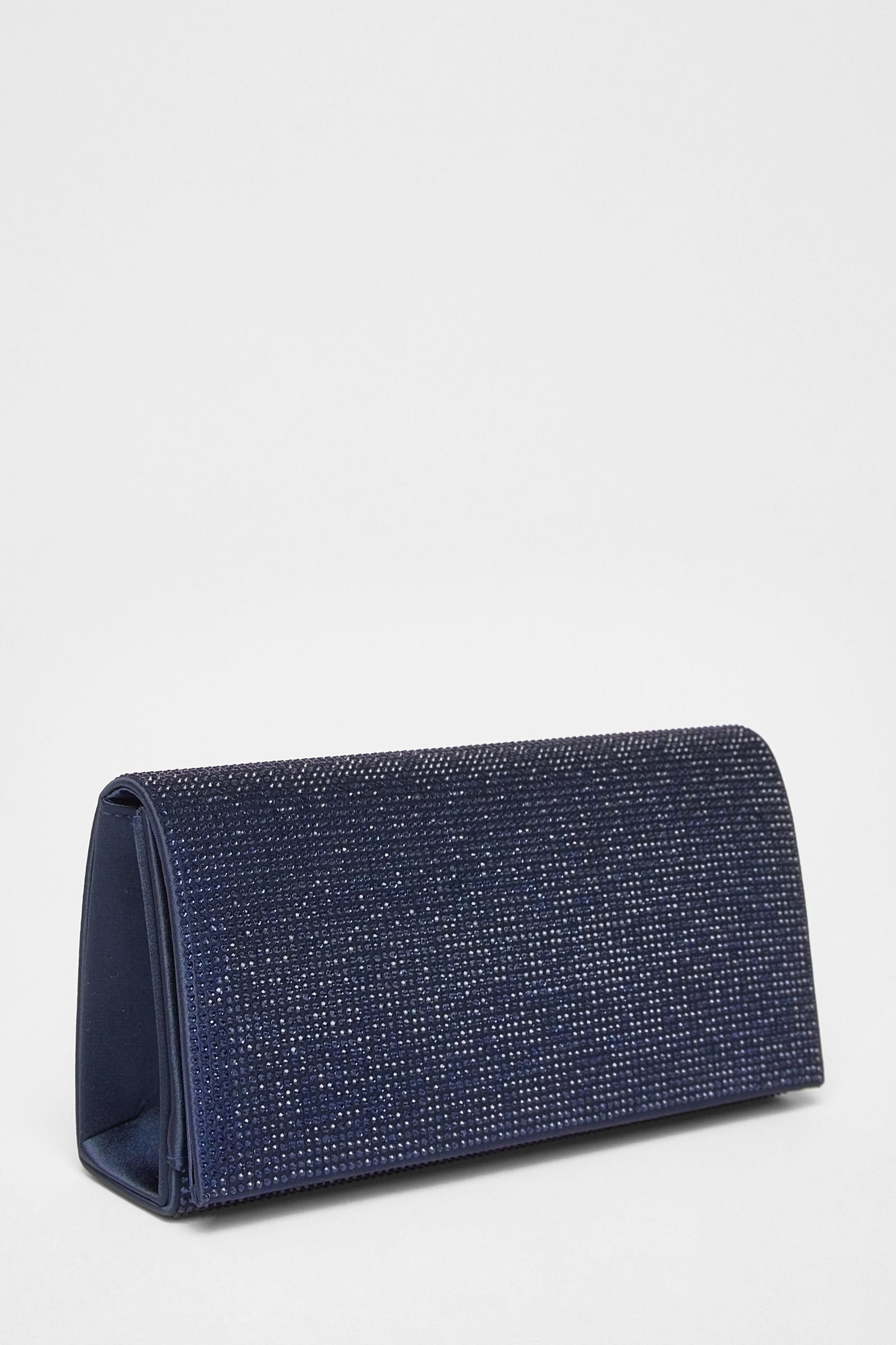 Quiz Navy Diamante Purse