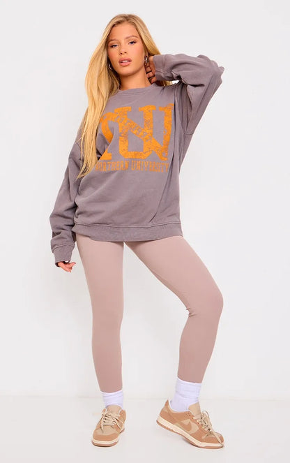 Charcoal Northern University Washed Sweatshirt