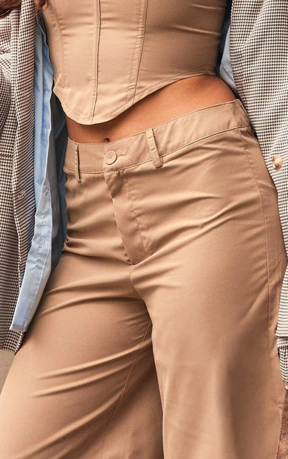 Taupe Woven Spaghetti Strap Sweetheart Corset and Longline Short Set