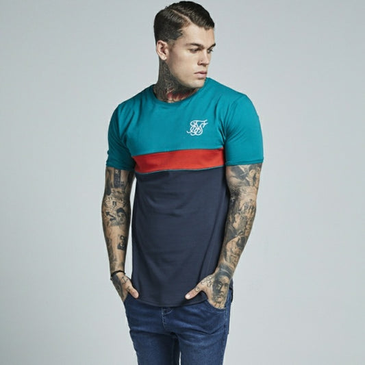 Curved Hem Sport Tee Teal