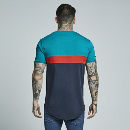 Curved Hem Sport Tee Teal