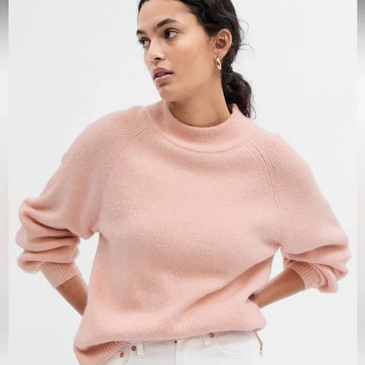 Forever Cozy Ribbed Crewneck Sweater Pink