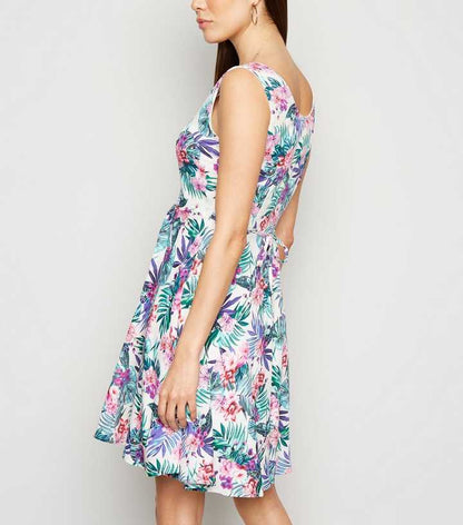 Floral Print Skater Dress