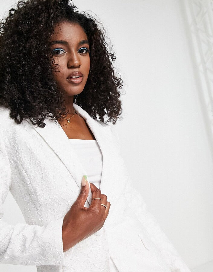 Lace Blazer Ivory
