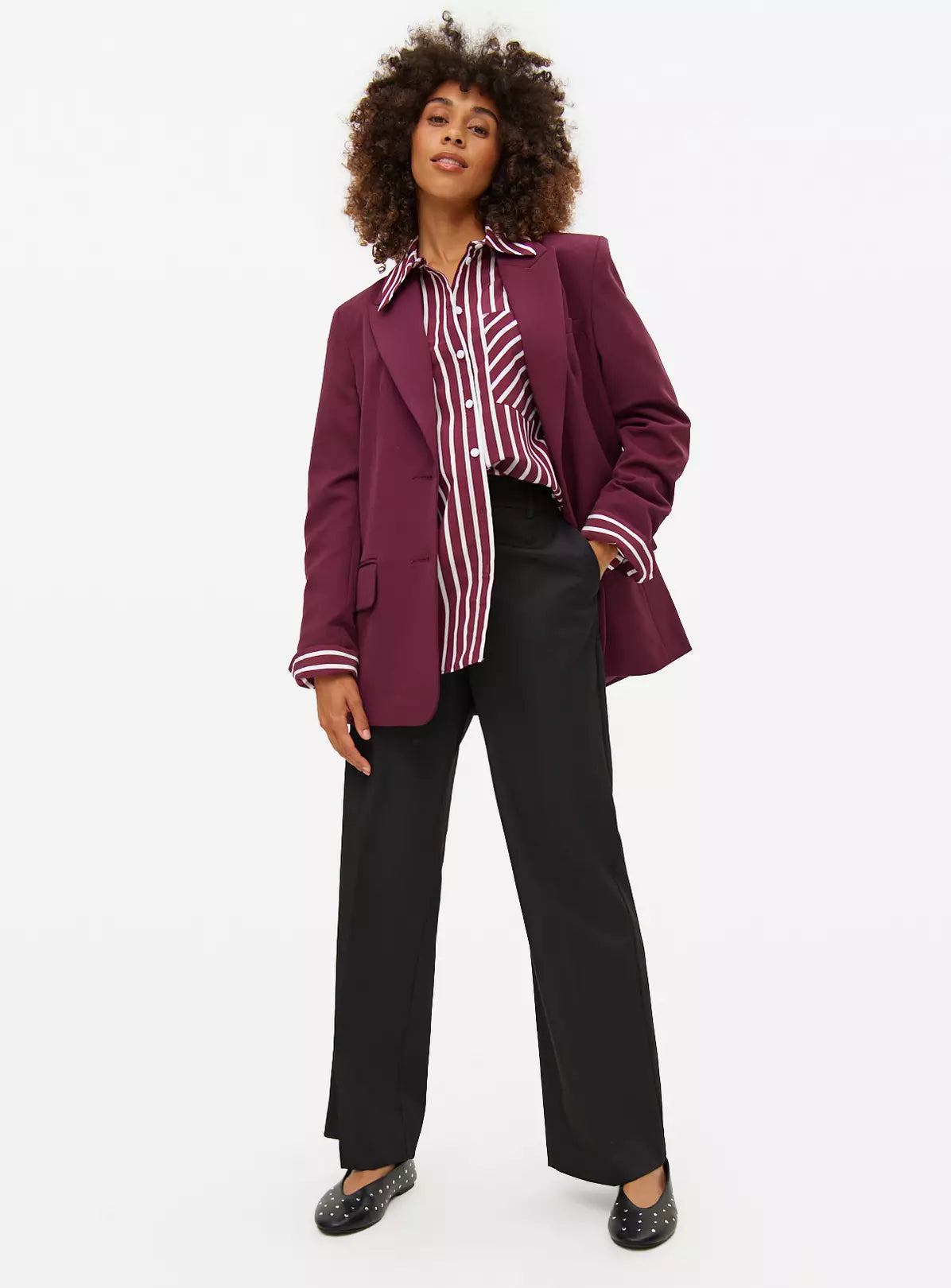 Black Wide Leg Trousers