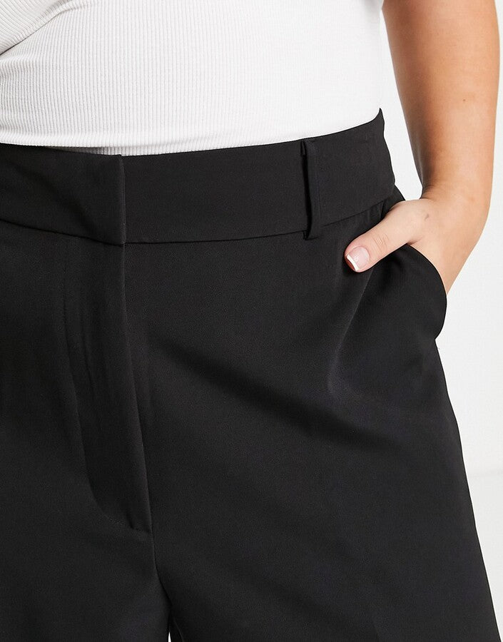 Curve wide leg trousers in black