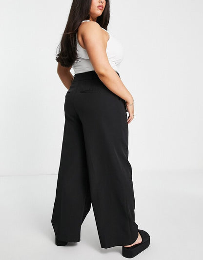 Curve wide leg trousers in black