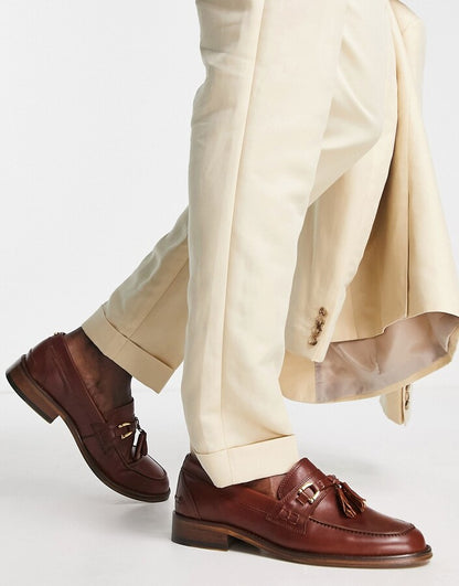 Noak Made in Portugal Loafers in Tan Leather