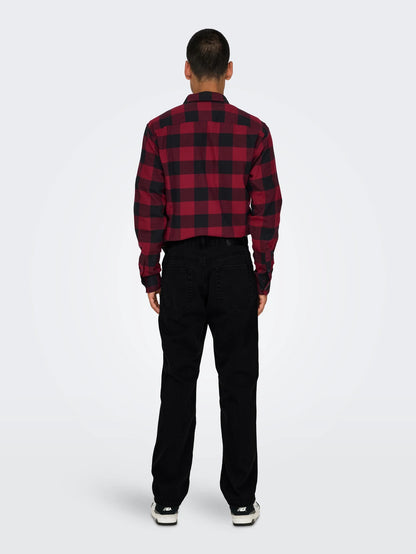 ONSEDGE Mid Waist Straight Fit Jeans