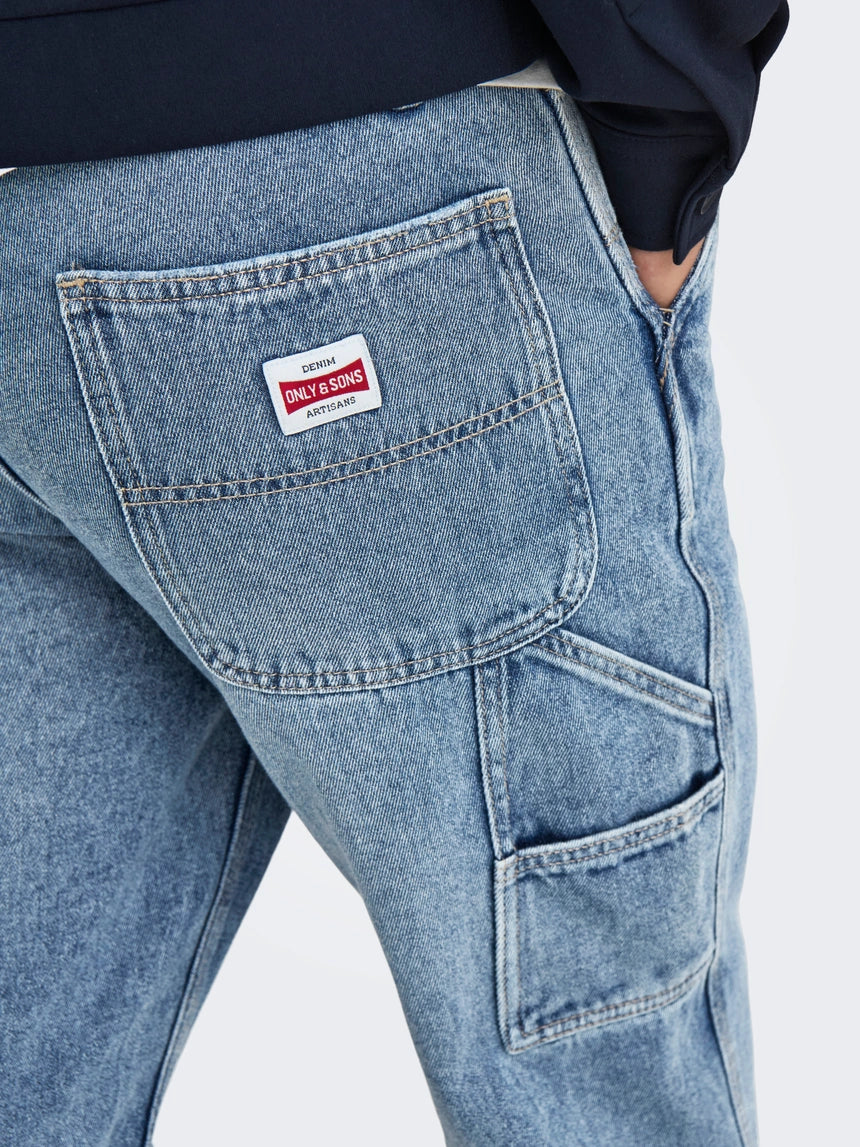 Onsedge Straight Light Blue Denim