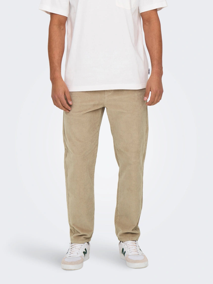Onslinus Tapered Fit Corduroy Trouser