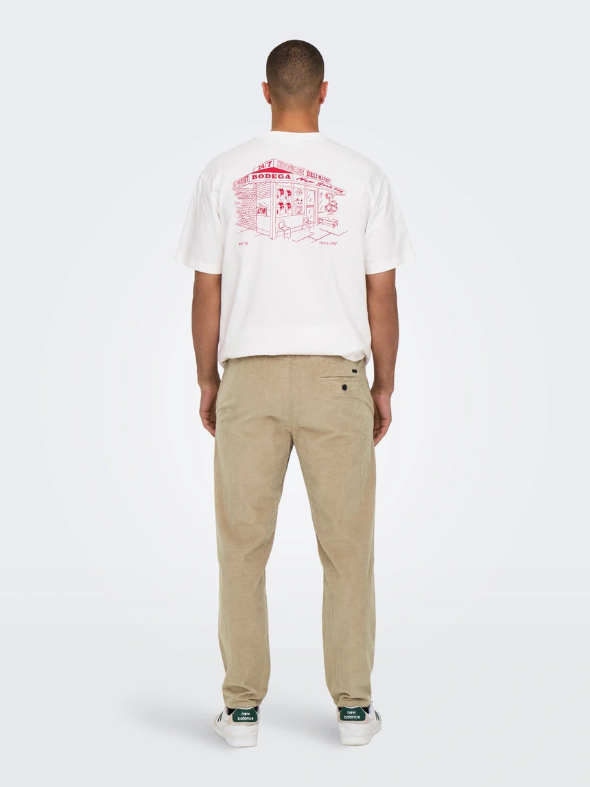 Onslinus Tapered Fit Corduroy Trouser