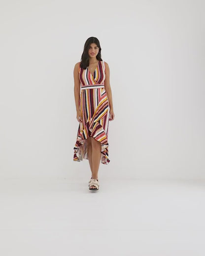 Stripe Midi Dress