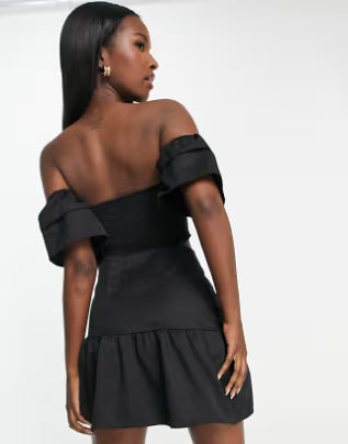 Bandeau and Skirt Co-ord set in black