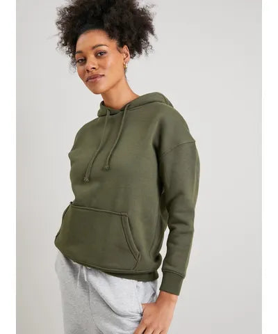 Tu Woman Khaki Overhead Hoodie