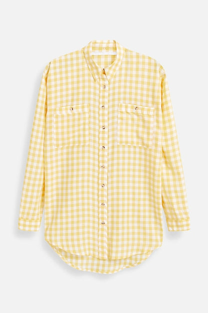 Modal Shirt With Print Yellow And White