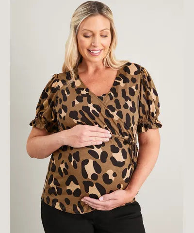 MATERNITY Giant Leopard Print Wrap