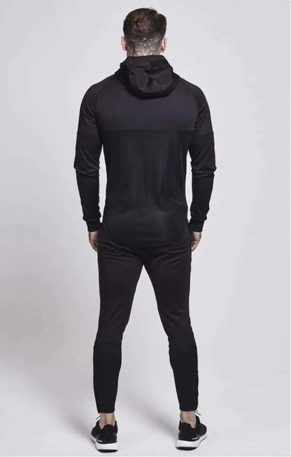 Zonal Zip Through Track Top Black Gold