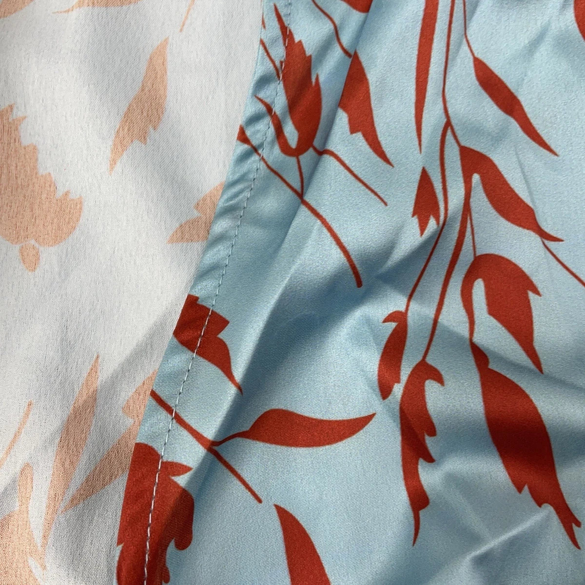 Floral print Tie Front Blouse With Flare Sleeve