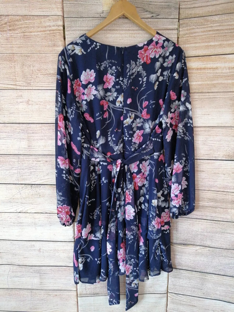 Floral Navy Mini Dress