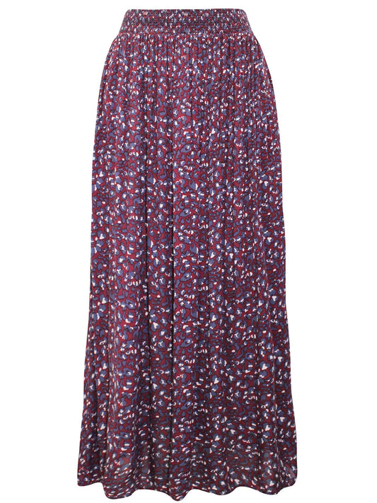 Animal Skin Skirt Berry