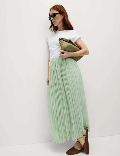Light Green Pleat Skirt